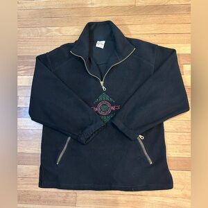 Angelo Litrico Mens L(52/54) Blue 1/4 Zip Fleece Long Sleeve P10